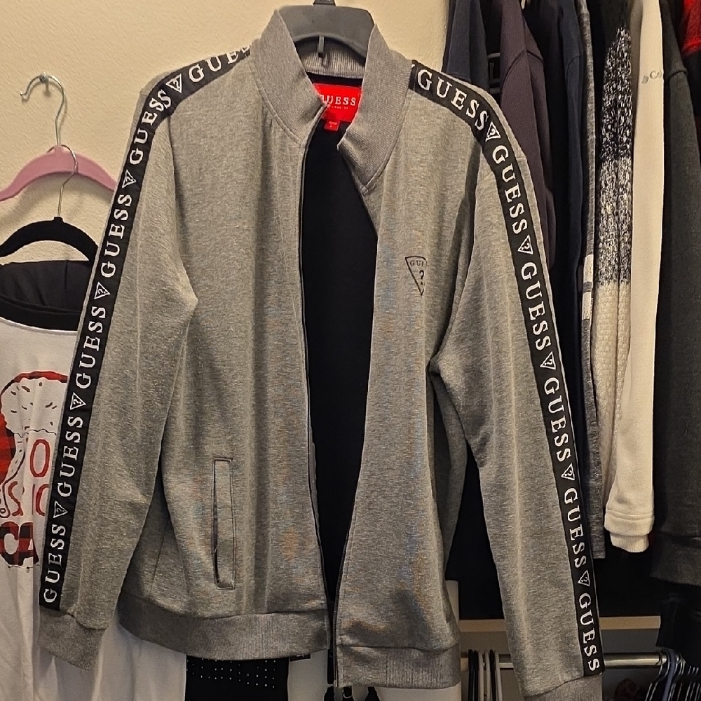 GUESS Gray Logo Jacket